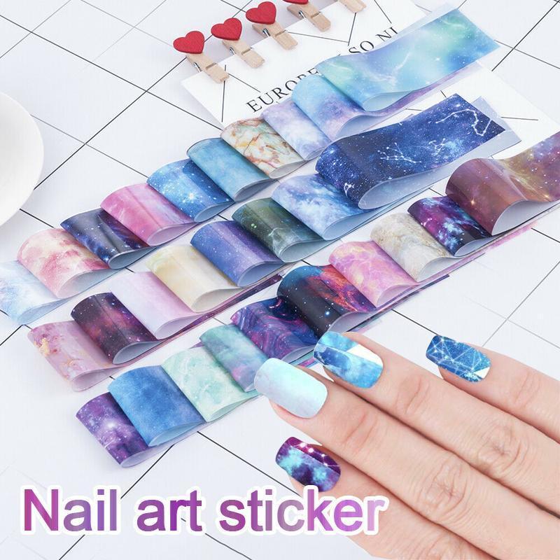 1 Second Nail Art Sticker, 10pcs/set