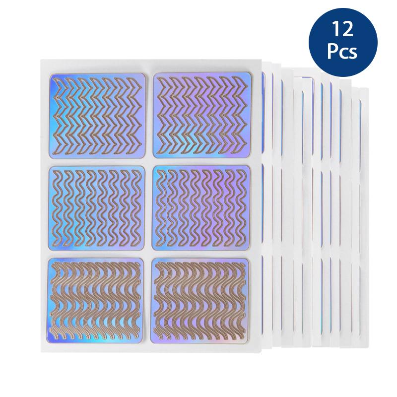 Hollow Nail Stencil DIY Stickers Kit