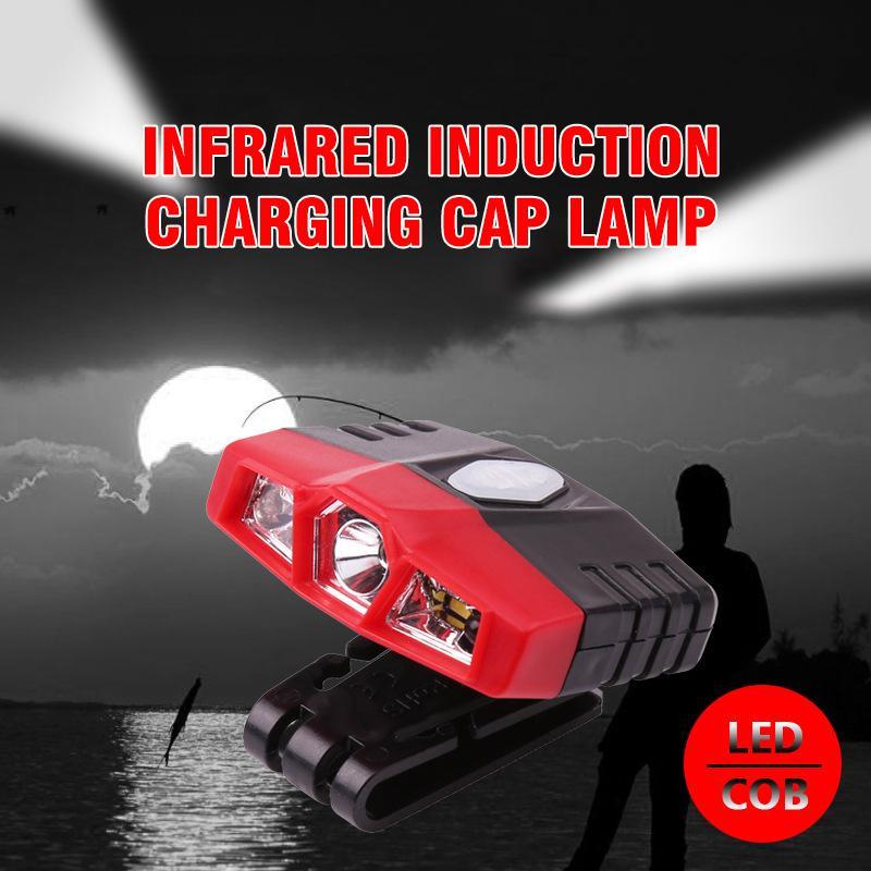 Infrared Induction Charging Cap Lamp