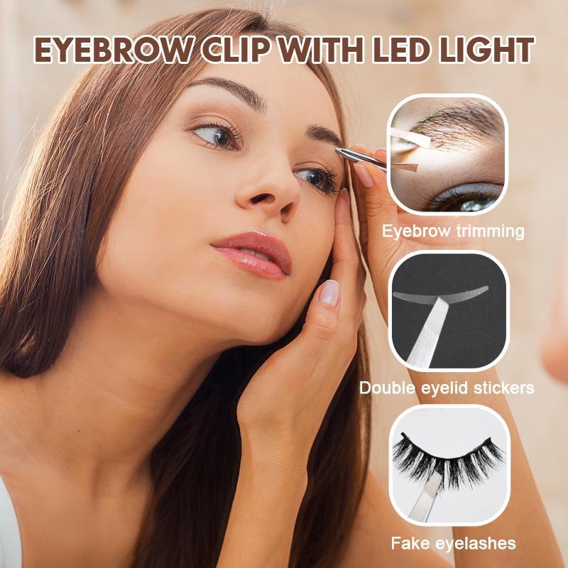 Eyebrow Clip with LED Light