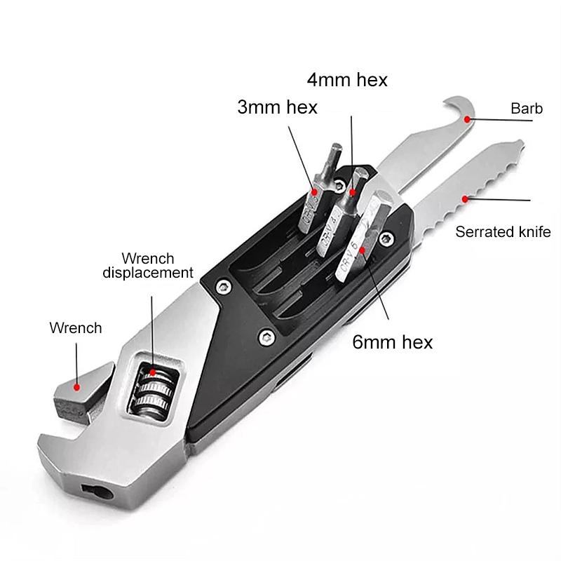 Stainless Steel Multi-Function Adjustable Wrench