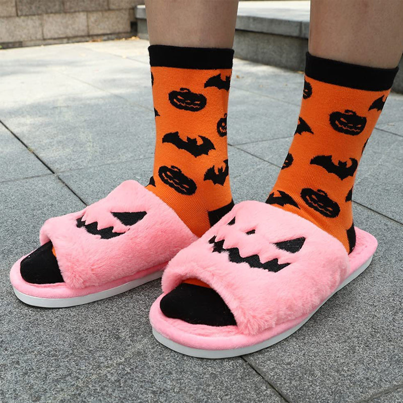 Halloween Pumpkin Lantern Slippers