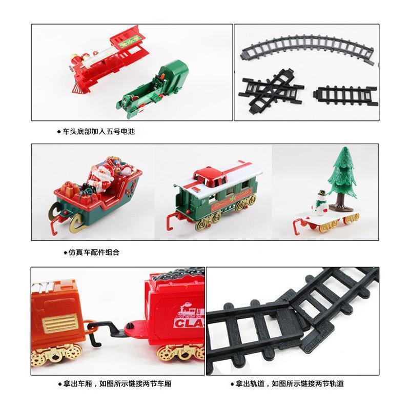 Christmas Electric Rail Car Train Toy