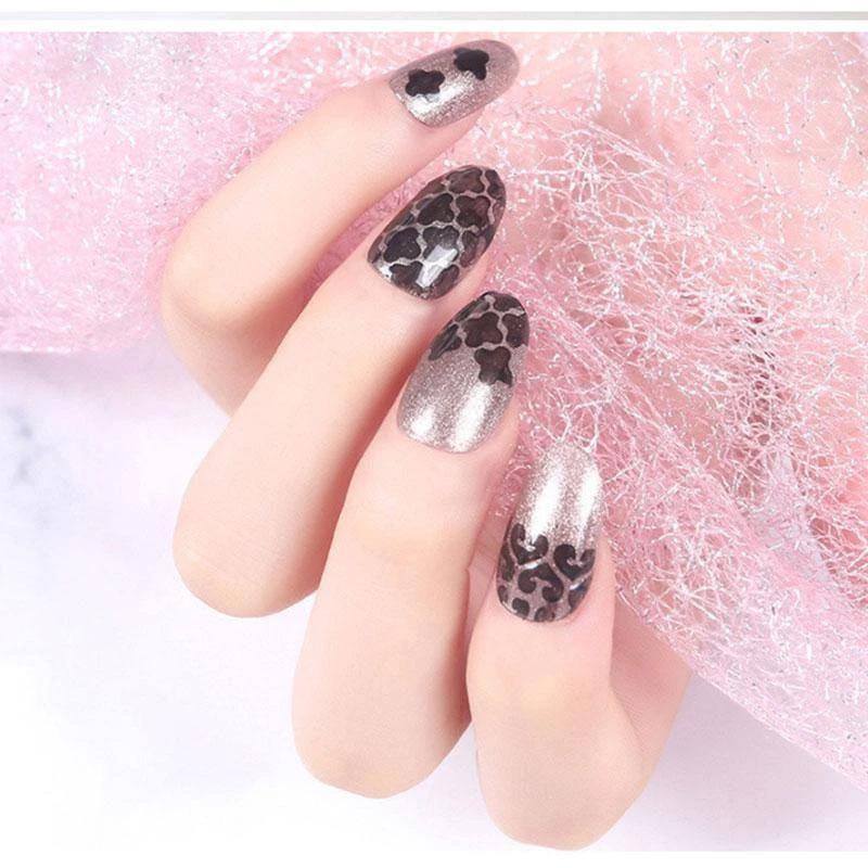 Hollow Nail Stencil DIY Stickers Kit