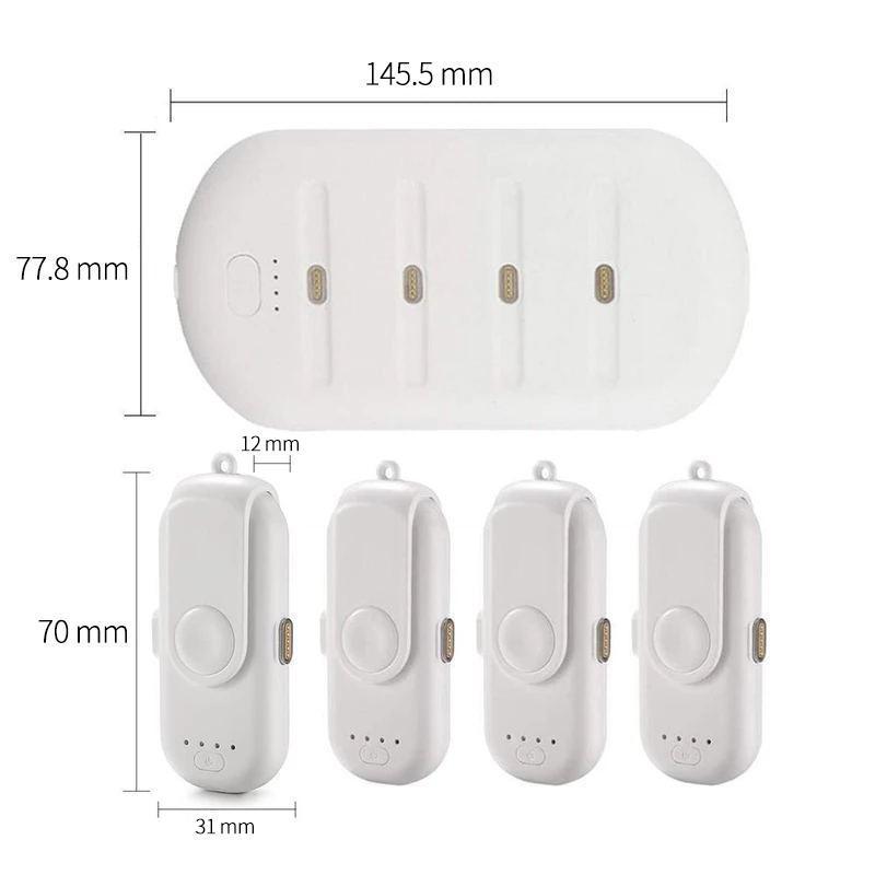 Portable charger with magnetic head for iPhone / Android / Type-C