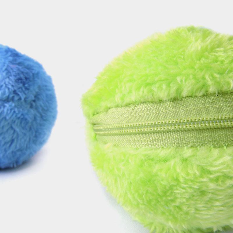 Pet Electric Ball Toy with Plush Cover