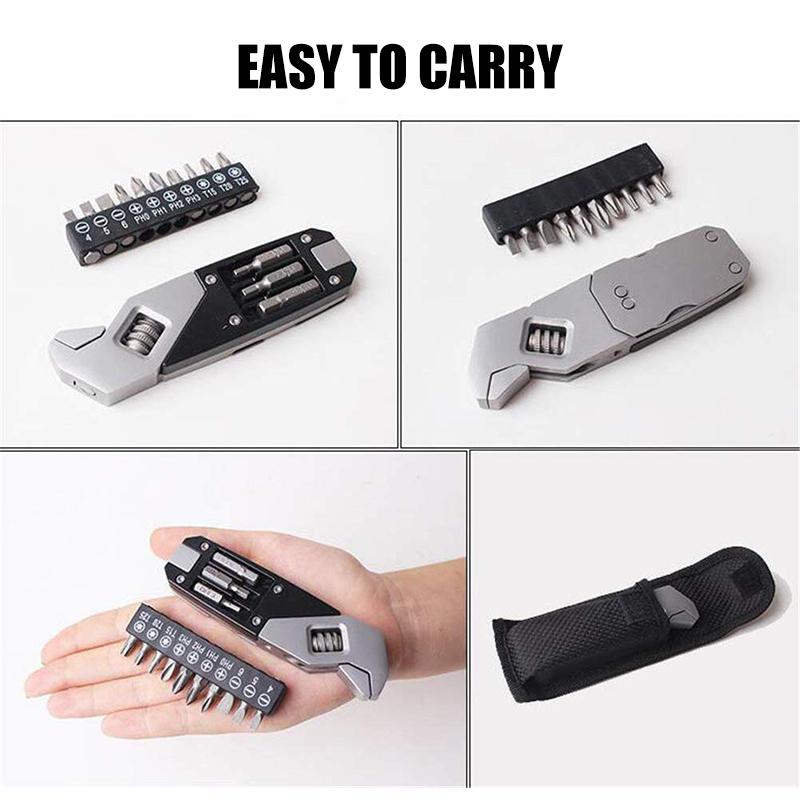 Stainless Steel Multi-Function Adjustable Wrench