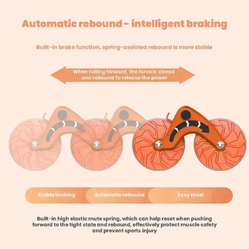 🔥🔥Clearance sale🔥🔥-AUTOMATIC REBOUND ABDOMINAL WHEEL