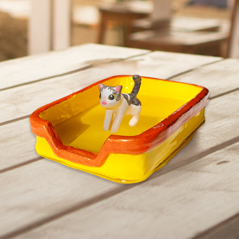 Cat Litter Ashtray (Neon Tab)