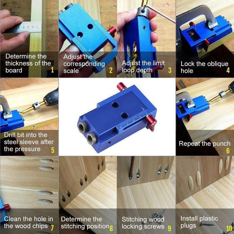 Domom® Mini Pocket Hole Jig Kit