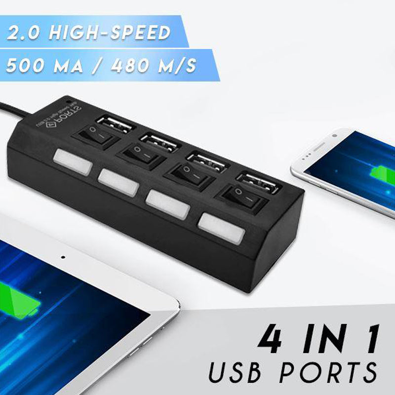 ✔️Multiple Ports High-Speed USB Hub