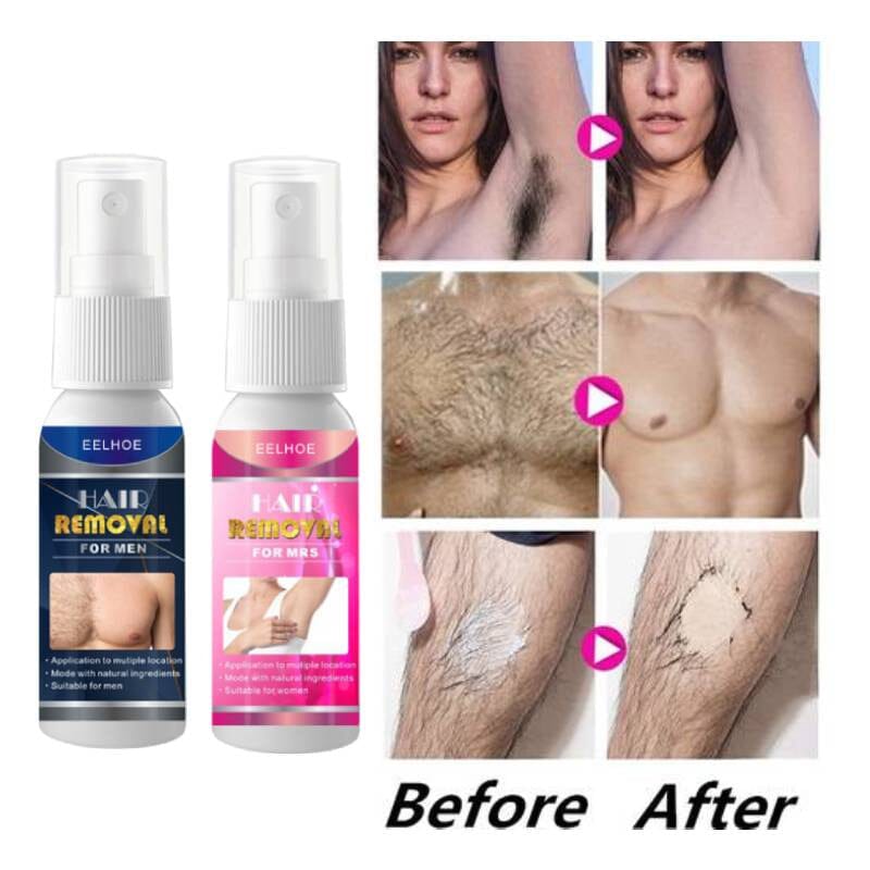 Powerful and Painless Hair Removal Spray