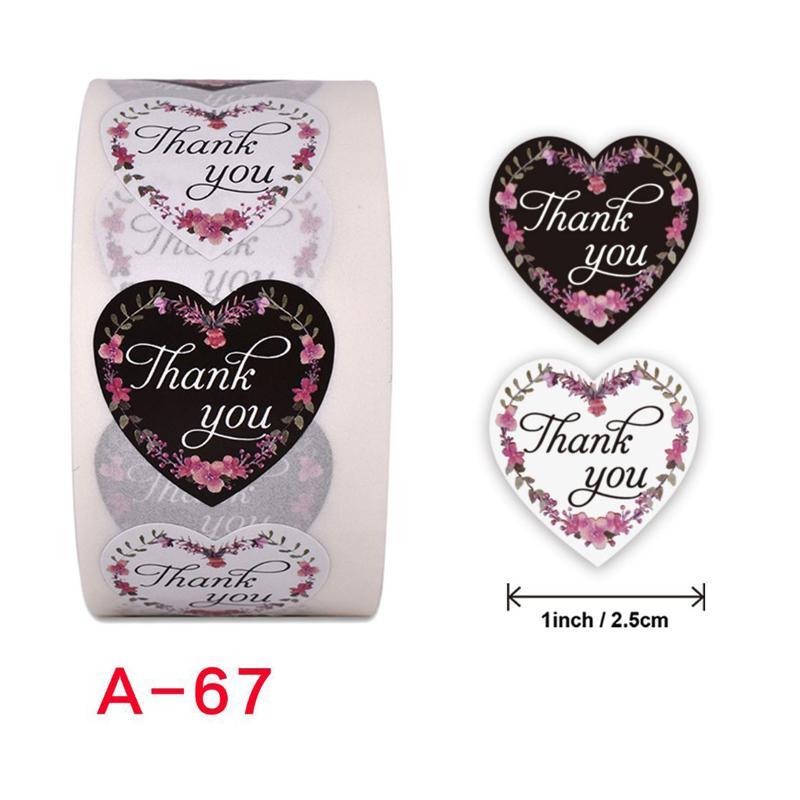 Decorative Stickers "Thank you" Seal Labels