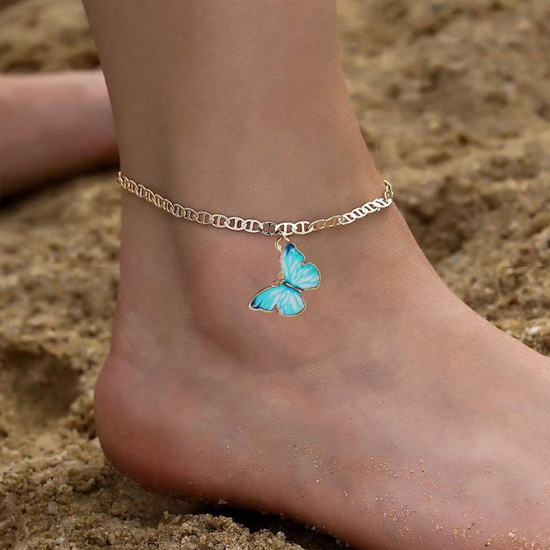 Butterfly Pendant Necklace Bracelet Anklet