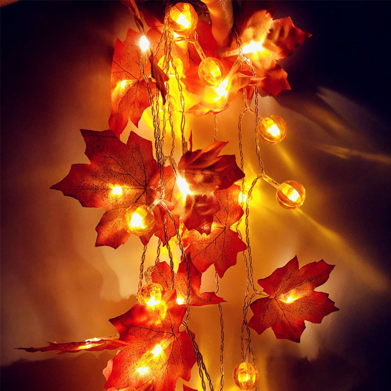 Simulation Maple Leaf String Lights