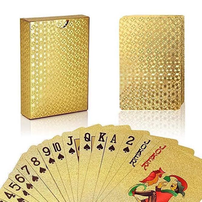 Luxury 24K Gold Foil Poker Playing Cards