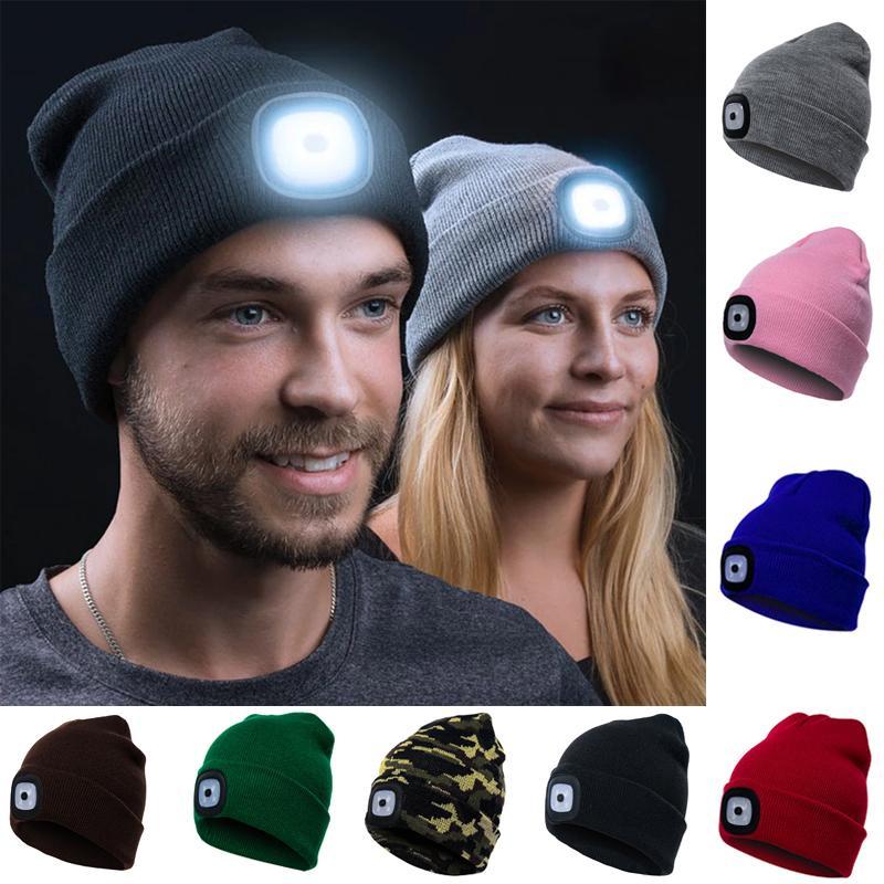 LED Knitted Winter Beanie Hat (12 Hours)