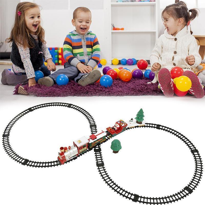 Christmas Electric Rail Car Train Toy