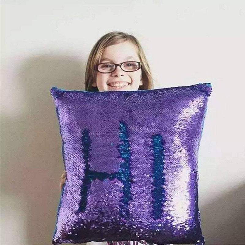 Hirundo Amazing Reversible Sequin Pillow, insert included