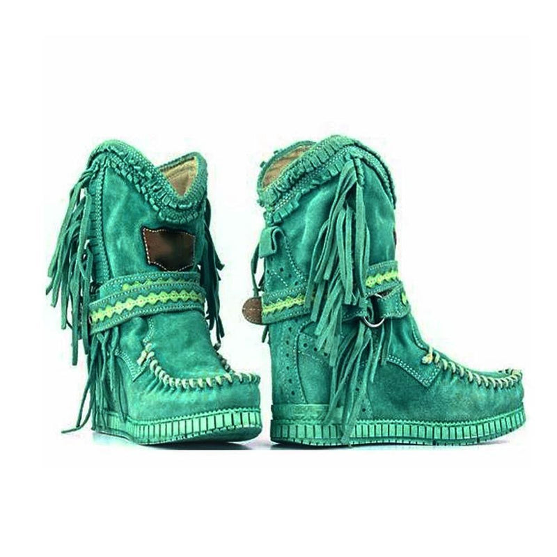 New Women's Tassel Faux Suede Winter Boots