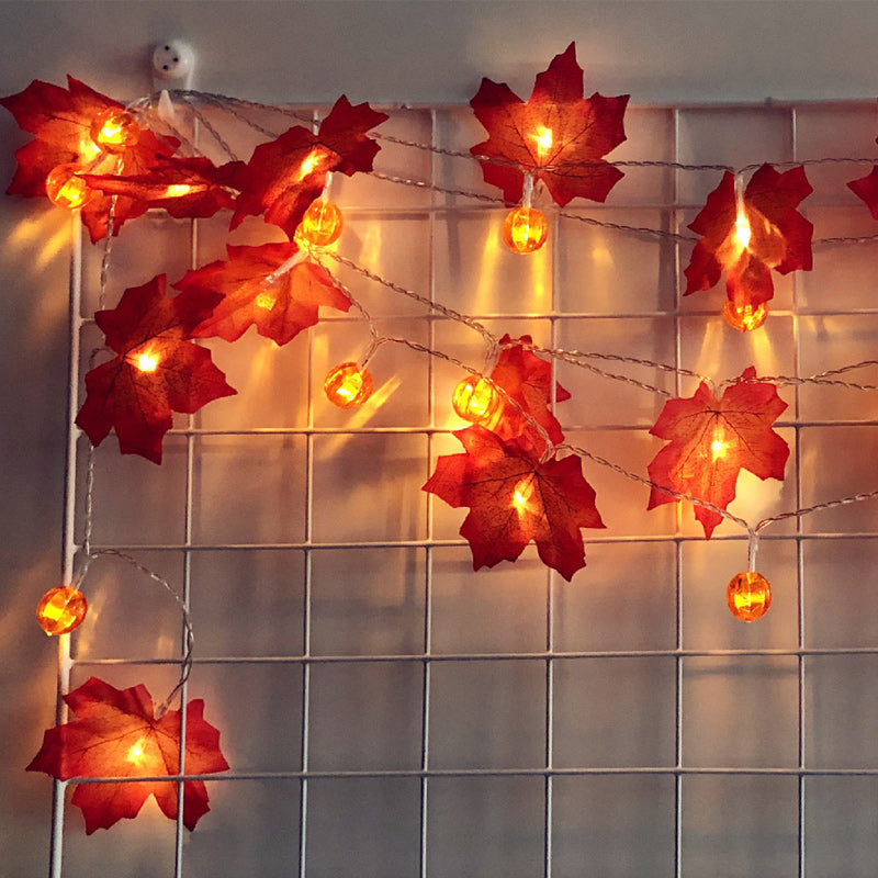Simulation Maple Leaf String Lights