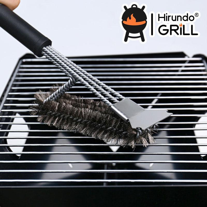 Hirundo Scraper Grill Brush - Stainless Steel